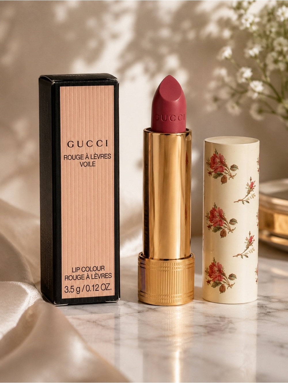 Gucci Rouge À Lèvres Voile Lipstick – Diana Amber 508